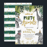 Einladung von Safari Party Animal Kid zum Geburtst<br><div class="desc">Safari Party Animal Kid's Birthday InvitationAufnahme kann in jeden Anlass geändert werden</div>