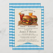 Einladung von Saft und Burgern (Vorne/Hinten)