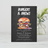 Einladung von Saft und Burgern (Stehend Vorderseite)