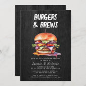 Einladung von Saft und Burgern (Vorne/Hinten)