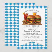 Einladung von Saft und Burgern (Vorne/Hinten)