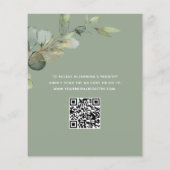 Einladung von Sage Green Brunch & Bubbly QR Code (Rückseite)