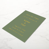 Einladung von "Sage Green Save the Date Foil" (Gedreht)