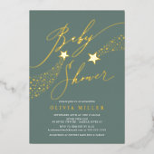 Einladung von Sage Little Star Foil (Vorderseite)