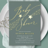 Einladung von Sage Little Star Foil