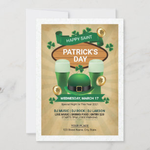 Einladung von Saint Patricks Flyer