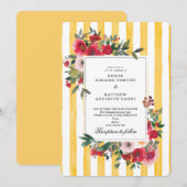 Einladung von Samoan Sun Yellow Wedding (Vorne/Hinten)