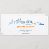 Einladung von San Diego City Skyline (Vorne/Hinten)