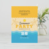 Einladung von Sand und Surf (Stehend Vorderseite)