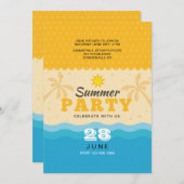 Einladung von Sand und Surf (Vorne/Hinten)