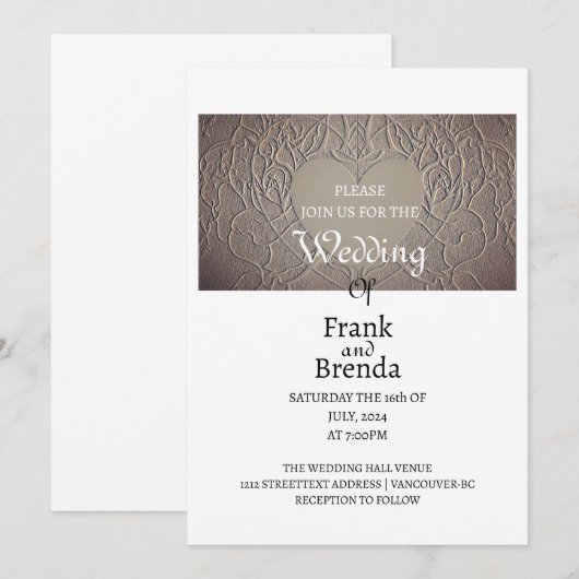 Einladung von Sandy Rose (Vorne/Hinten)