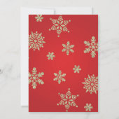 Einladung von Santa Baby Winter Baby Dusche (Rückseite)