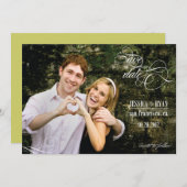 Einladung von Save the Date Foto geblüht (Vorne/Hinten)