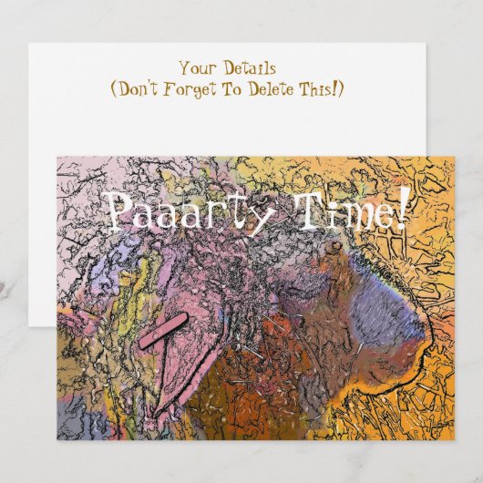 EINLADUNG VON SCHAFEN (Vorne/Hinten)