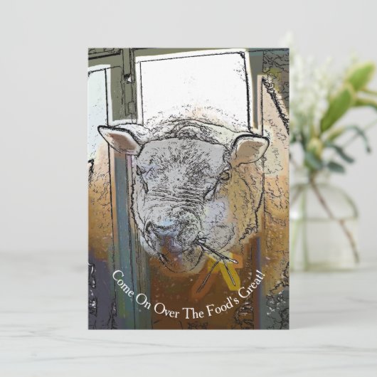 EINLADUNG VON SCHAFEN (Stehend Vorderseite)