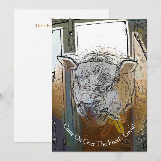 EINLADUNG VON SCHAFEN (Vorne/Hinten)