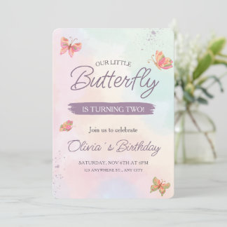 Einladung von Schmetterlingen, Geburtstag von Past