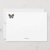 Einladung von Schmetterlingen / Personalisierte No (Rückseite)