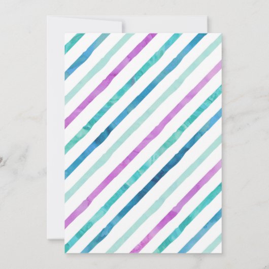 Einladung von Schneeflocken (Rückseite)