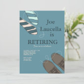 Einladung von Schuhen und Krawatte (Stehend Vorderseite)