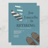 Einladung von Schuhen und Krawatte (Vorne/Hinten)