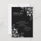 Einladung von Schwarz-Weiß-Empfang (Vorderseite)