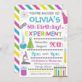 Einladung von Science Birthday | Wissenschaftliche (Vorne/Hinten)