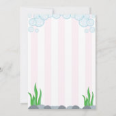 Einladung von Sea Animal Birthday Party (Rückseite)