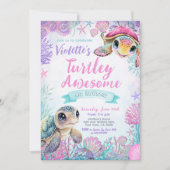 Einladung von Sea Turtle zum Geburtstag (Vorderseite)