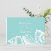 Einladung von Seashells (Stehend Vorderseite)