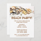 Einladung von Seashells (Vorne/Hinten)