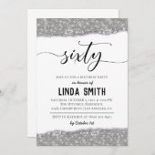 Einladung von sechzig Diamond zum Geburtstag (Vorne/Hinten)