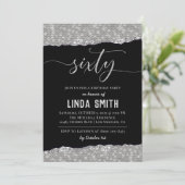 Einladung von sechzig Diamond zum Geburtstag (Stehend Vorderseite)