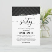 Einladung von sechzig Diamond zum Geburtstag (Stehend Vorderseite)