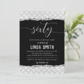 Einladung von sechzig Diamond zum Geburtstag (Stehend Vorderseite)