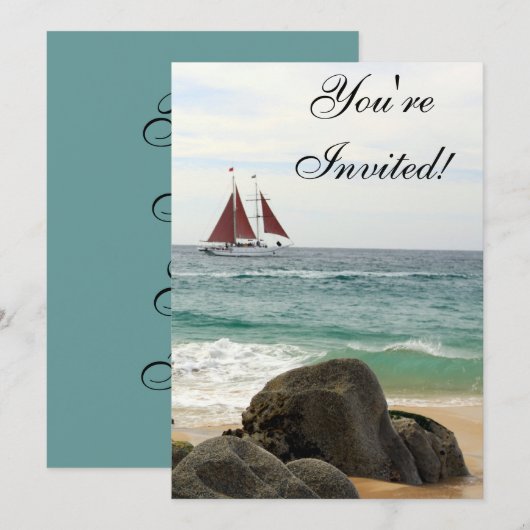 Einladung von Segelbooten (Vorne/Hinten)