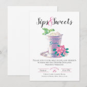 Einladung von Seiten & Süßigkeiten (Vorne/Hinten)