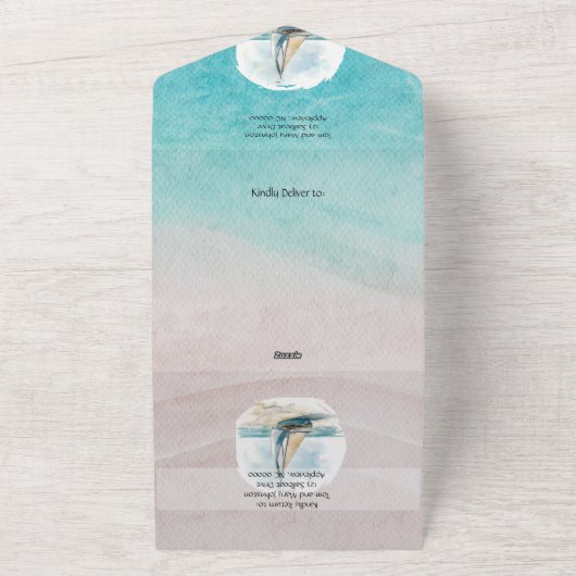 Einladung von Set Sail Hochzeit (Außenbereich)