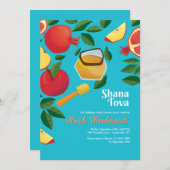Einladung von Shana Tova (Vorne/Hinten)