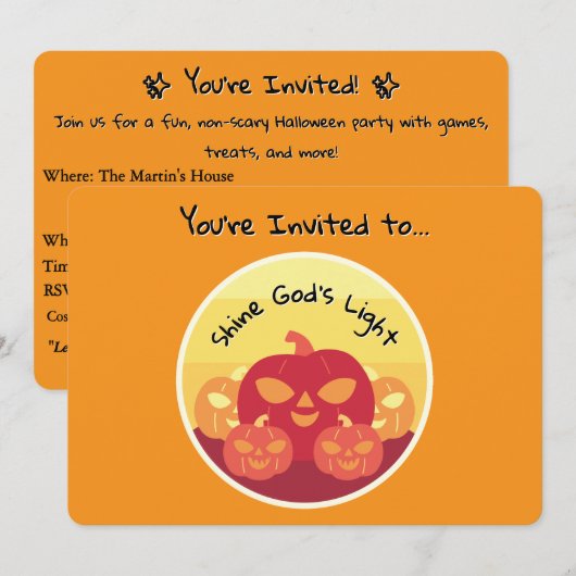 Einladung von Shine God (Vorne/Hinten)