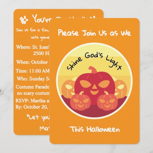 Einladung von Shine God (Vorne/Hinten)