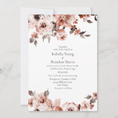 Einladung von Sienna Floral Wedding (Vorderseite)
