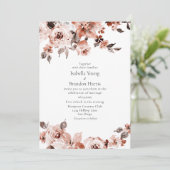 Einladung von Sienna Floral Wedding (Stehend Vorderseite)