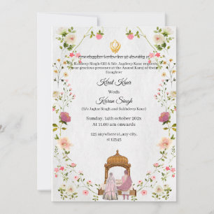 Einladung von Sikh Wedding - Einladung von Anand K