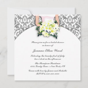 Einladung von Silber- und Gelbbrauendusche