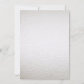 Einladung von Silver Gold Floral Wedding (Rückseite)