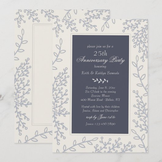 Einladung von Silver Leaf (Vorne/Hinten)