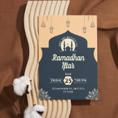 Einladung von Simple Blue Ramadan Iftar (Portrait)