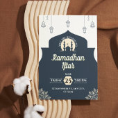Einladung von Simple Blue Ramadan Iftar (Portrait)