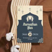 Einladung von Simple Blue Ramadan Iftar (Portrait)